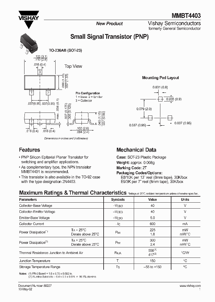 MMBT4403_1141380.PDF Datasheet