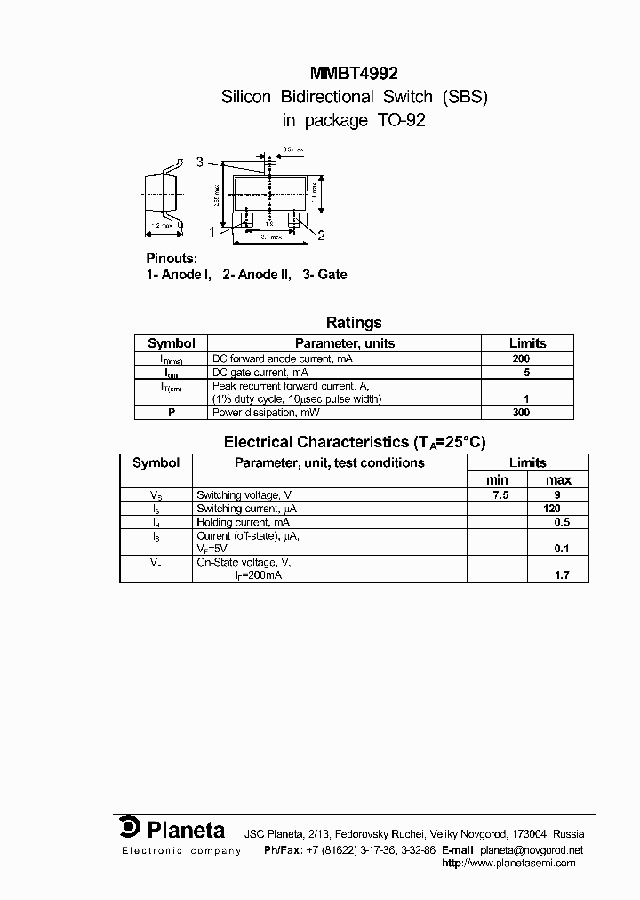 MMBT4992_1281369.PDF Datasheet