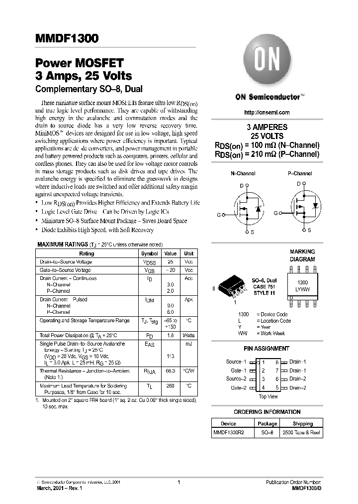 MMDF1300_1142371.PDF Datasheet