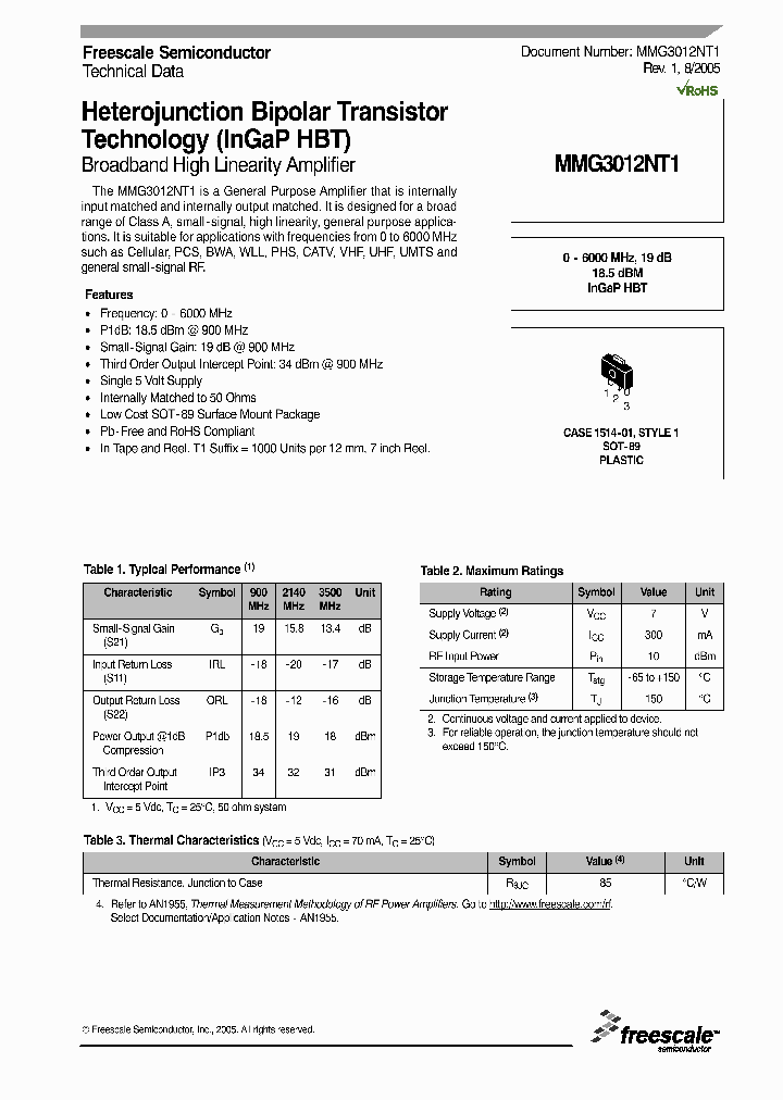 MMG3012NT1_1281707.PDF Datasheet