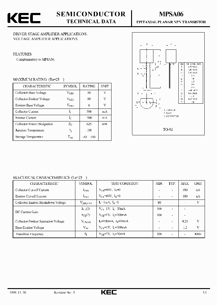 MPSA06_1282758.PDF Datasheet