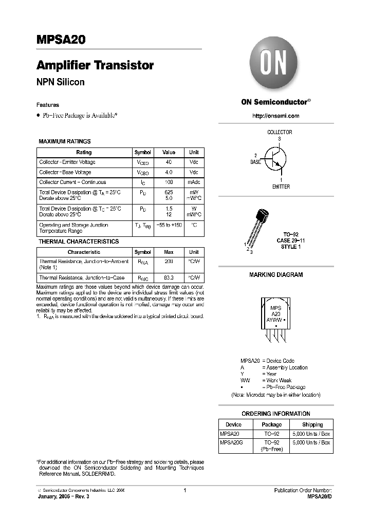 MPSA20_1118553.PDF Datasheet