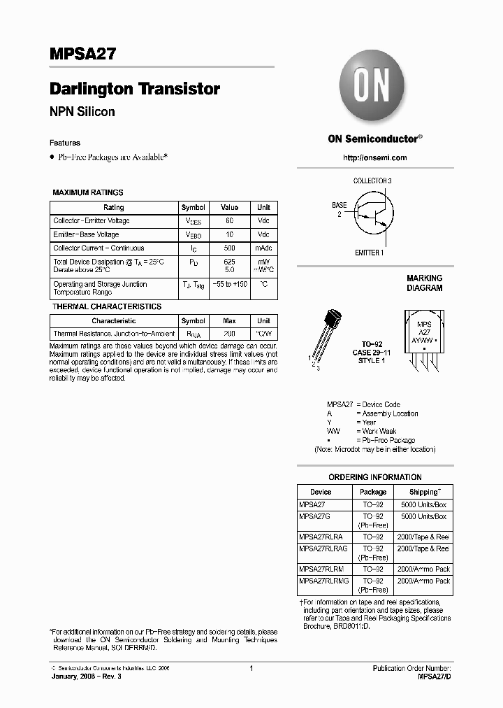 MPSA27RLRA_1118549.PDF Datasheet