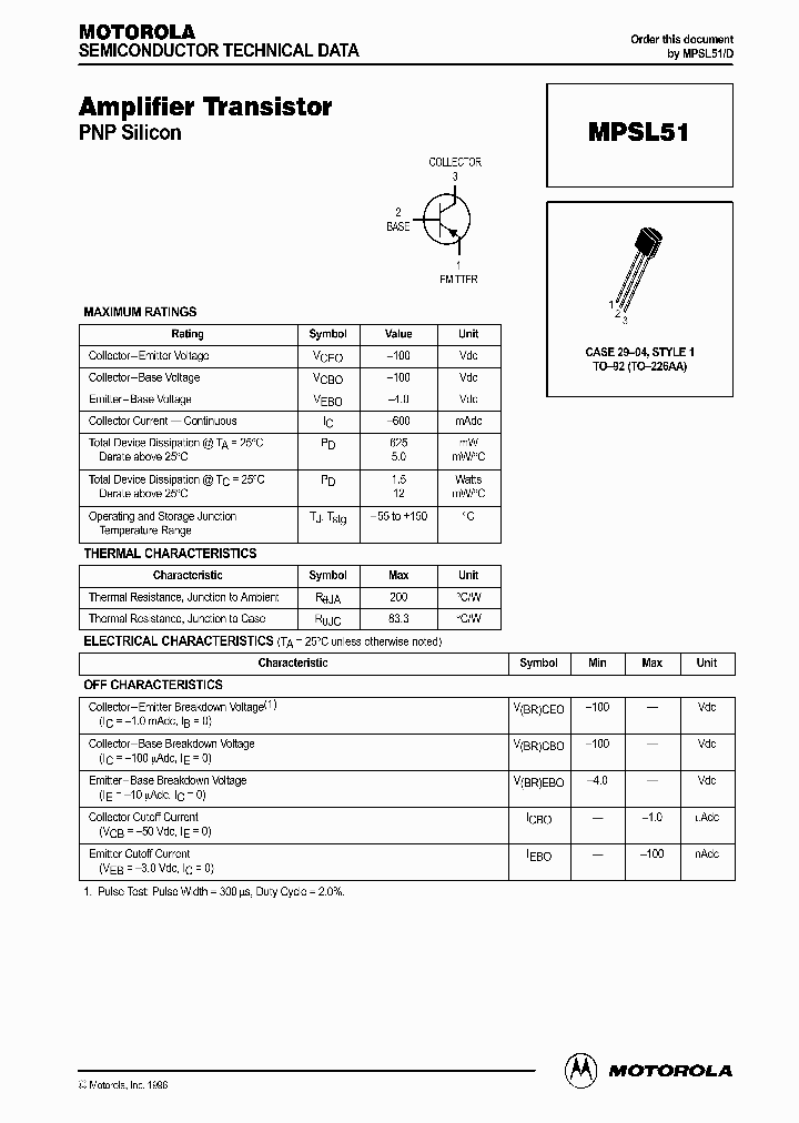 MPSL51_1282858.PDF Datasheet
