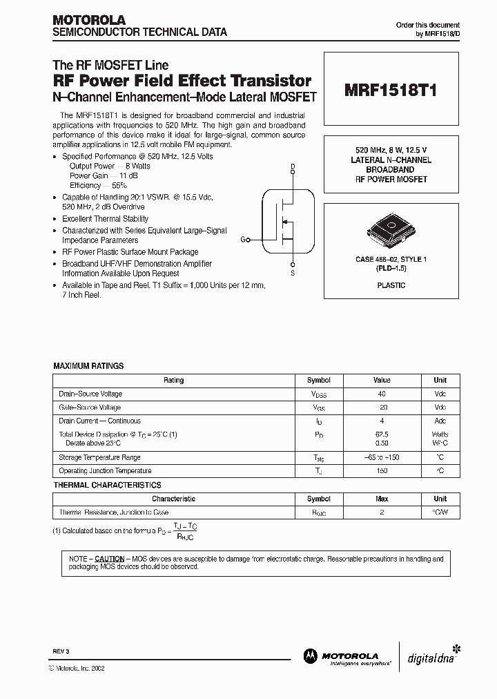 MRF1518T1_1283439.PDF Datasheet