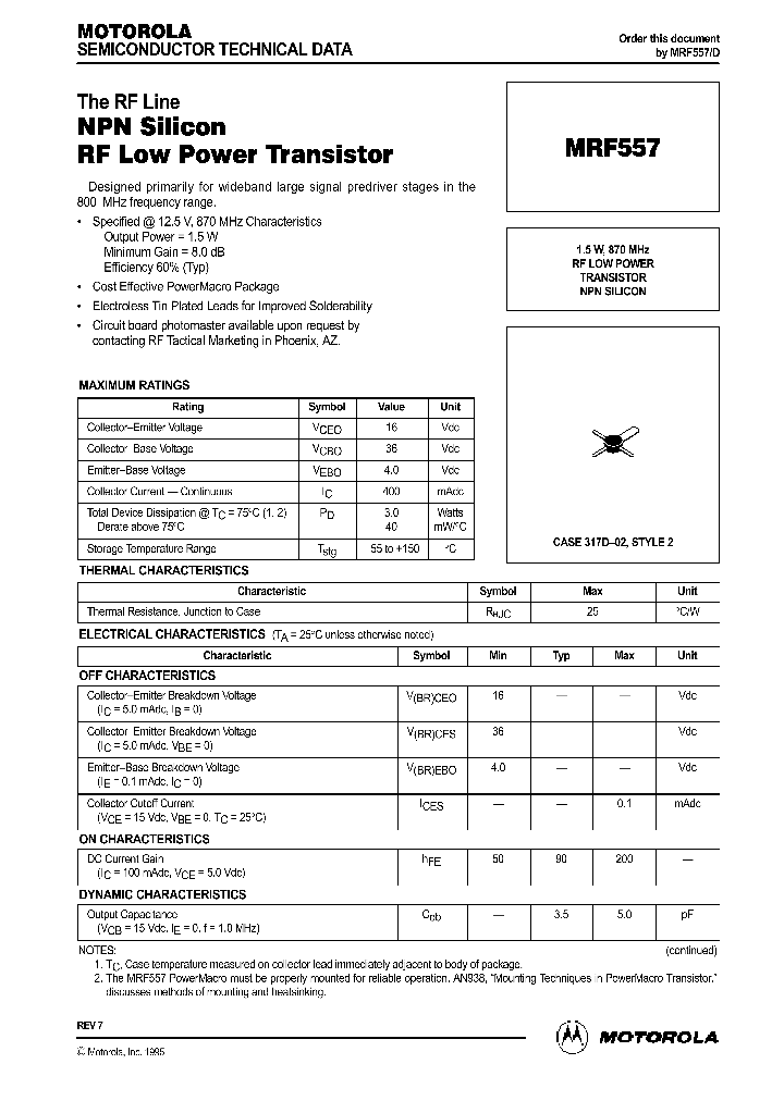 MRF557_1114746.PDF Datasheet