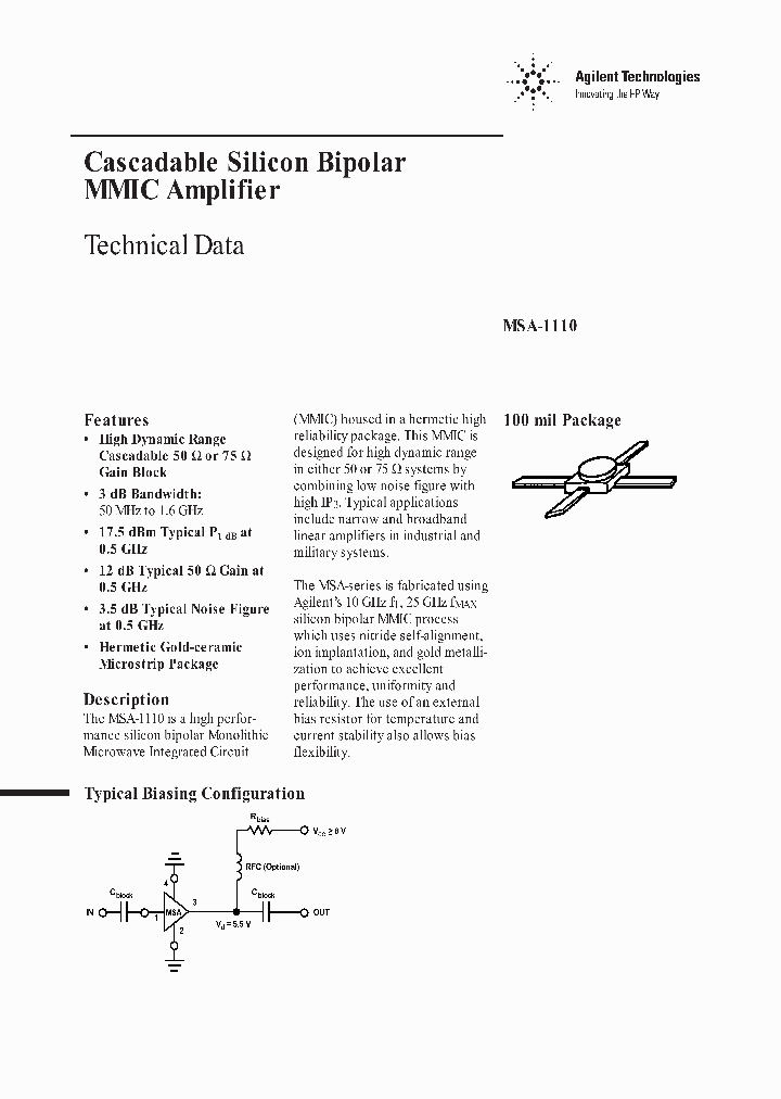 MSA1110_1283994.PDF Datasheet