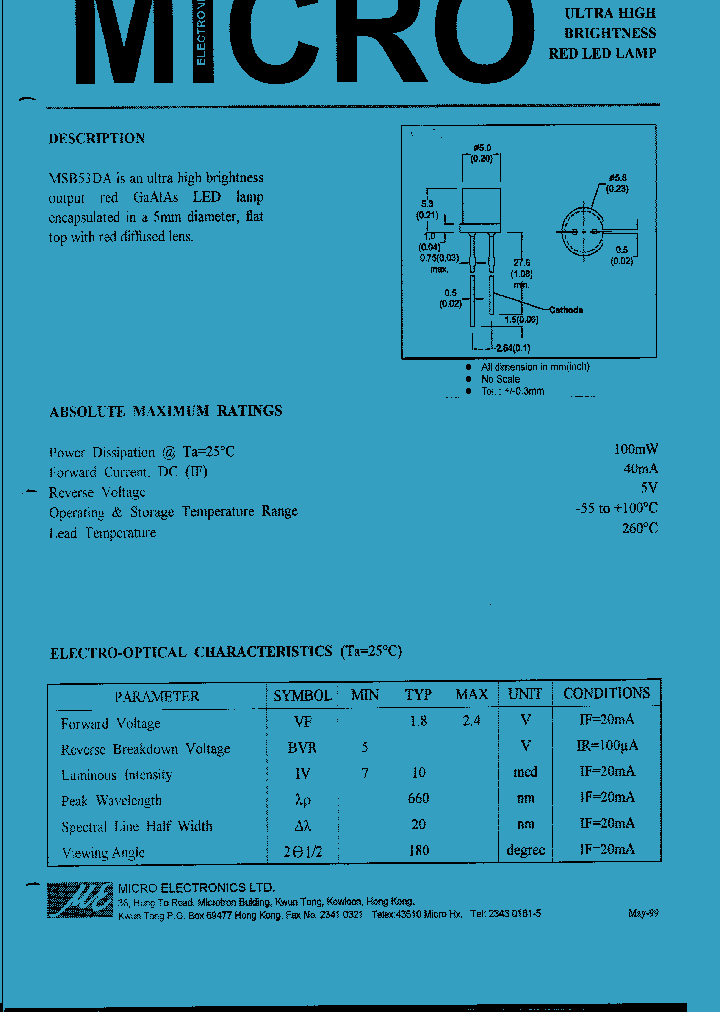 MSB53DA_1284099.PDF Datasheet