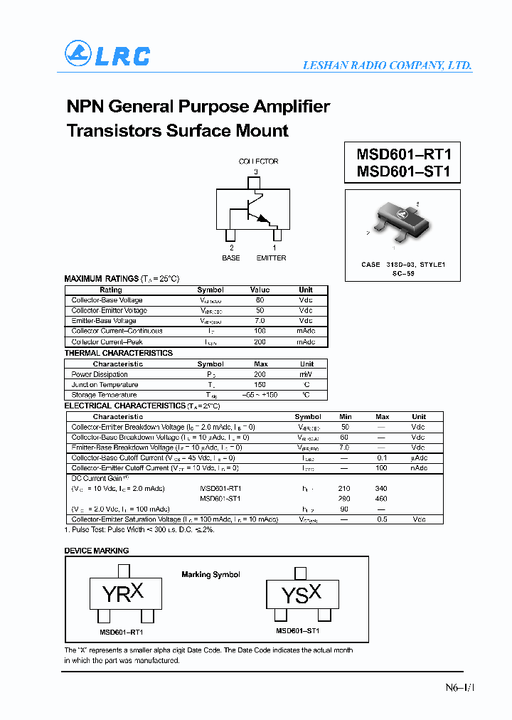 MSD601-RT1_1160828.PDF Datasheet