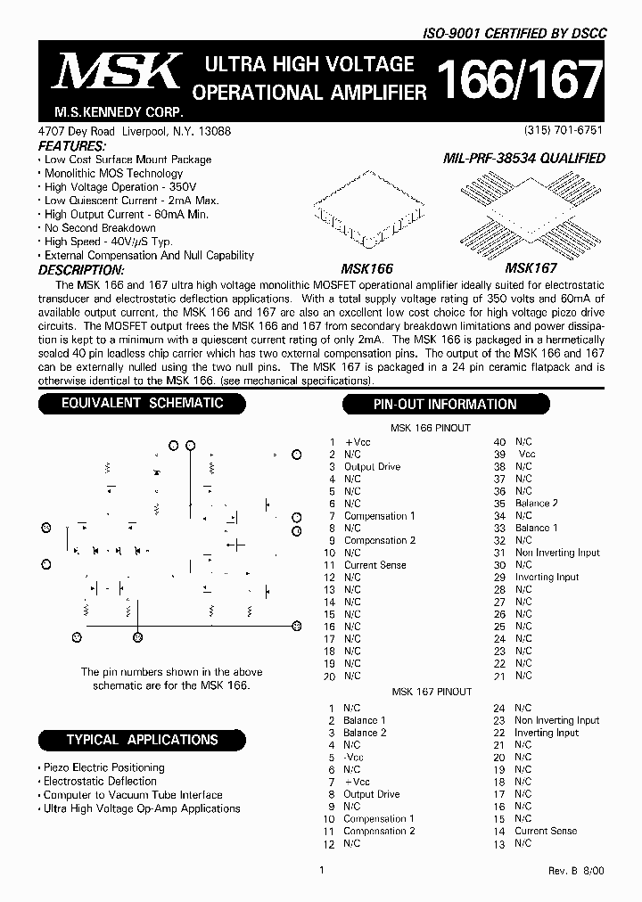 MSK167B_1284353.PDF Datasheet