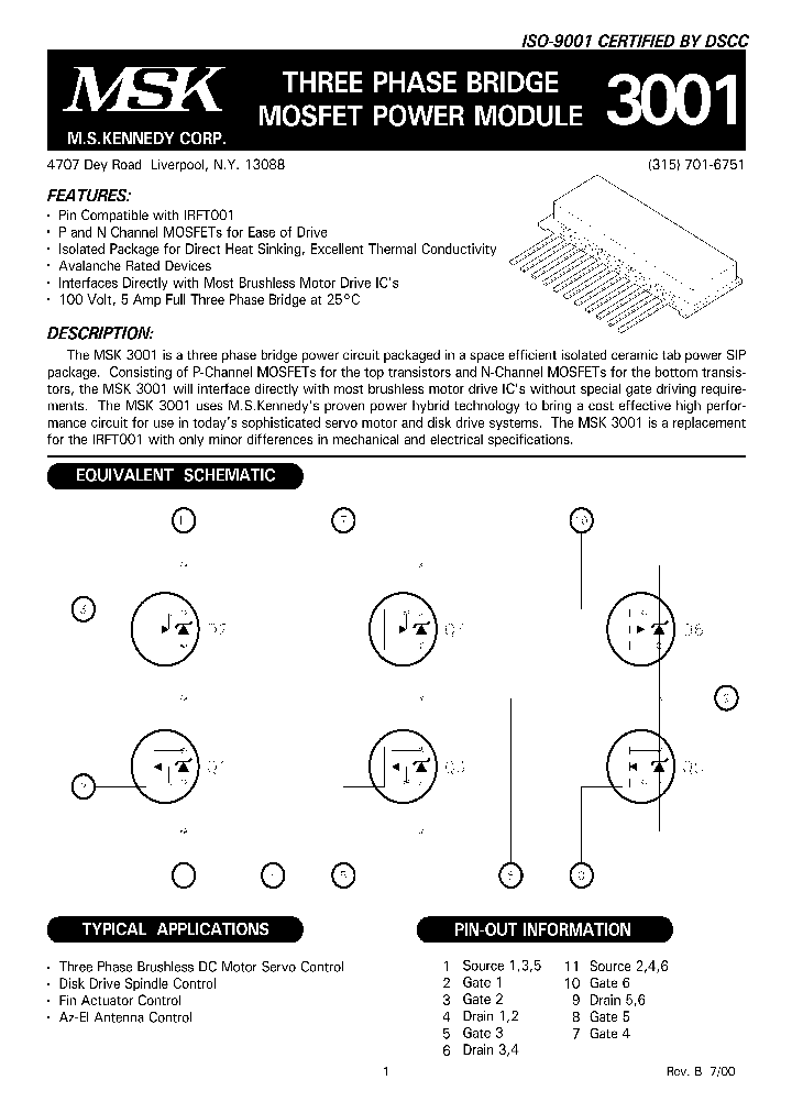 MSK3001_1284366.PDF Datasheet