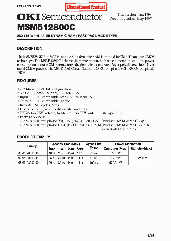 MSM512800C-XXTS-K_1284554.PDF Datasheet