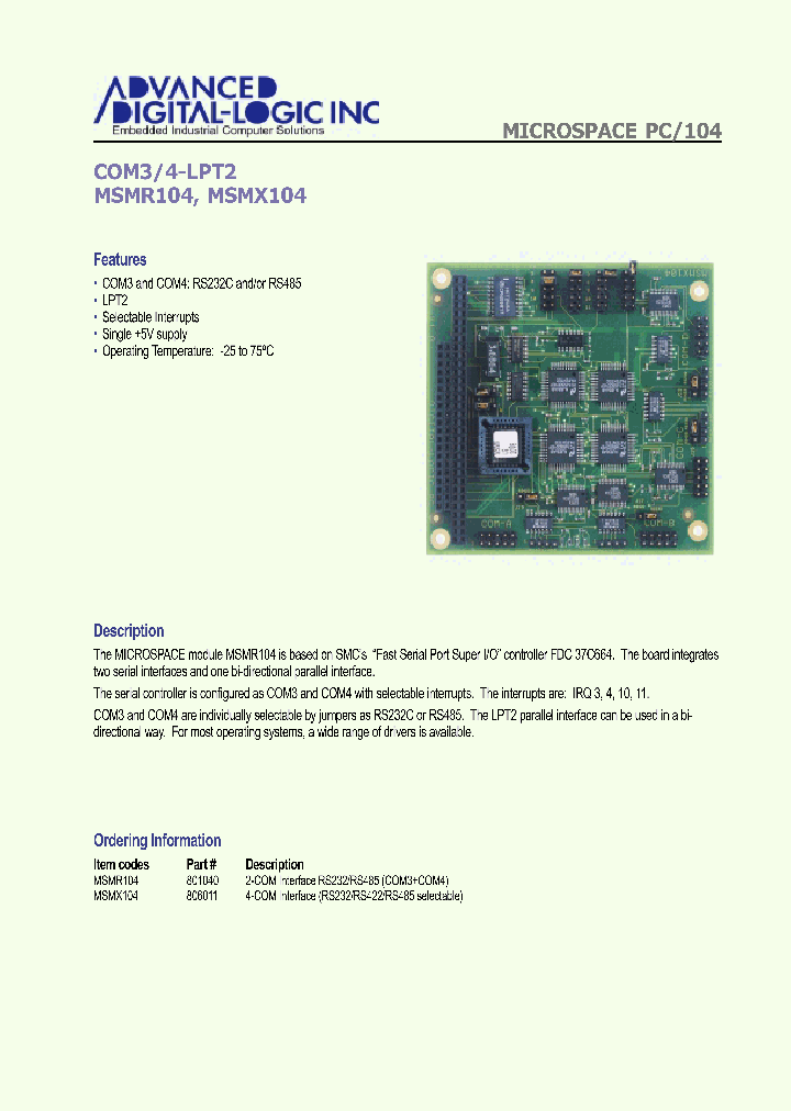 MSMX104_1284848.PDF Datasheet