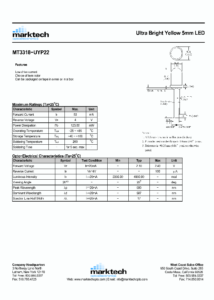 MT3318-UYP22_1186763.PDF Datasheet