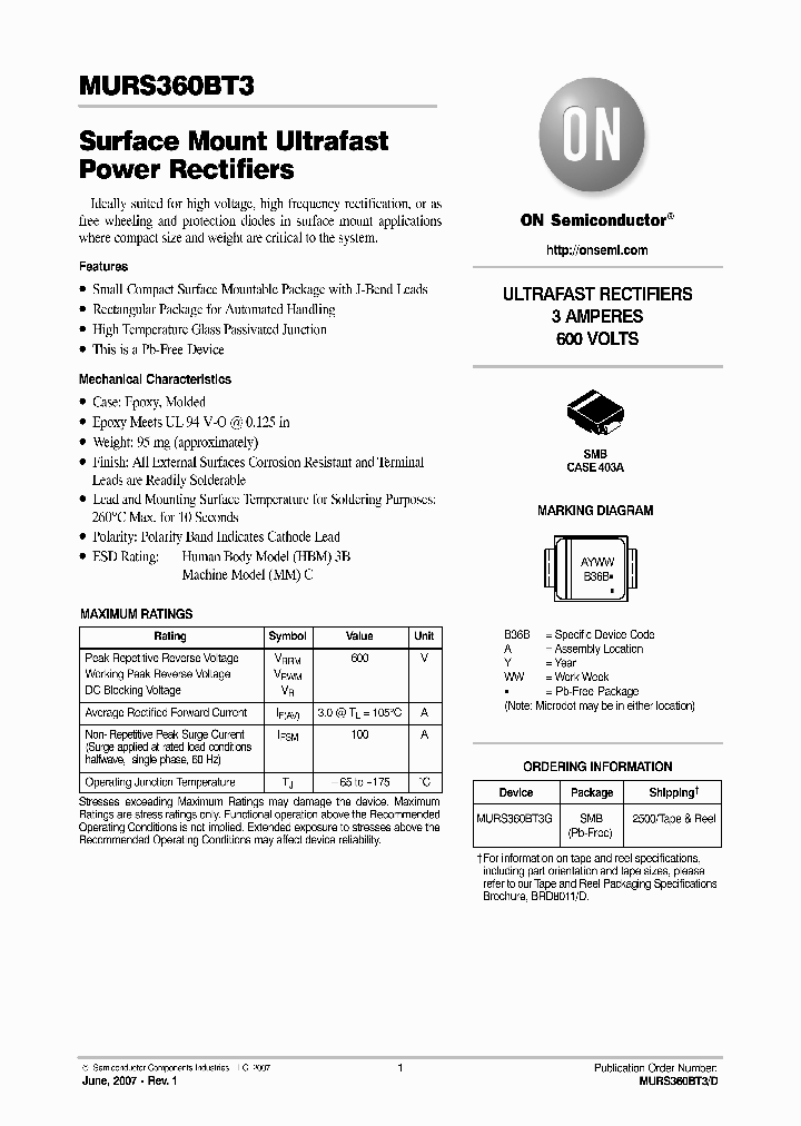 MURS360BT3G_1286252.PDF Datasheet
