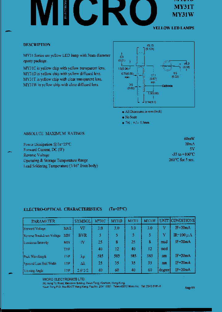 MY31W_1286919.PDF Datasheet