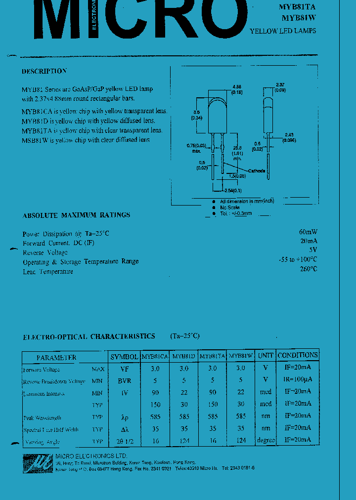 MYB81W_1286985.PDF Datasheet