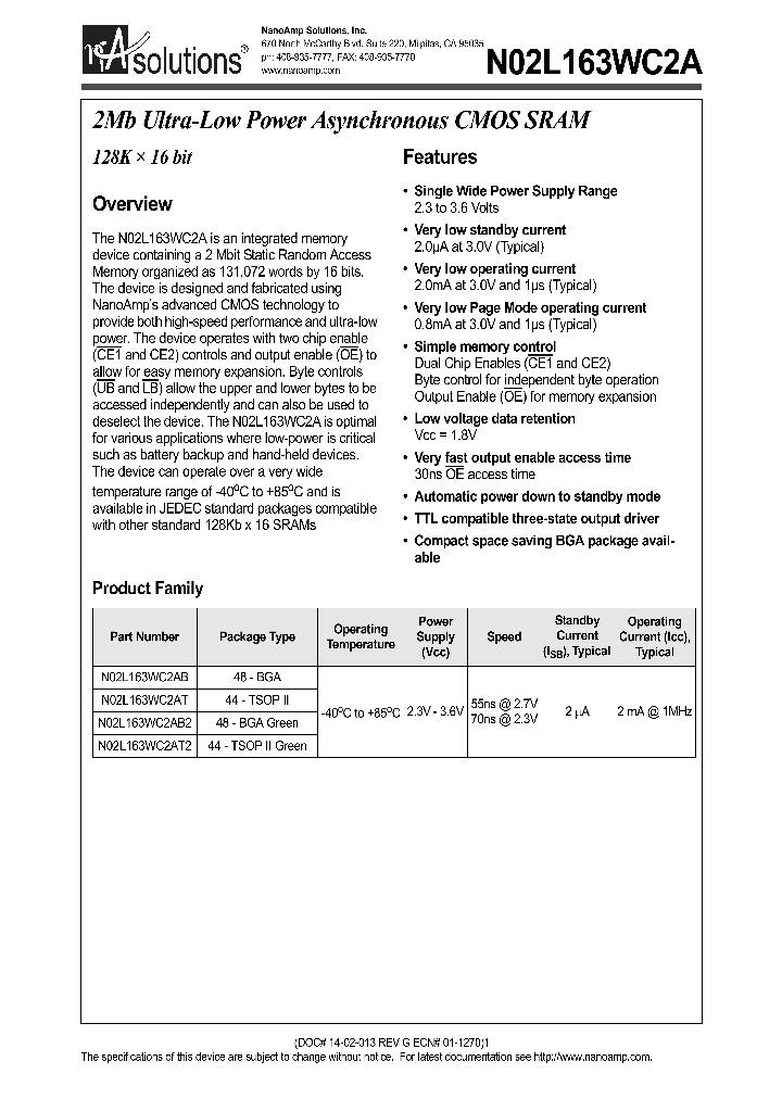 N02L163WC2AT2_1287034.PDF Datasheet