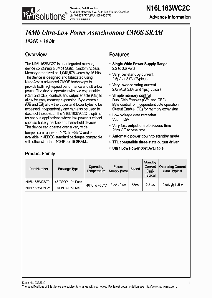 N16L163WC2CZ1-55IL_1287064.PDF Datasheet