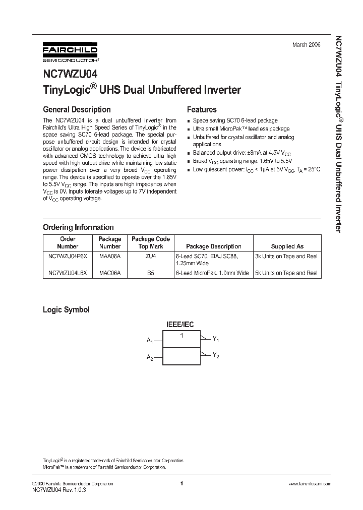 NC7WZU0406_1287669.PDF Datasheet