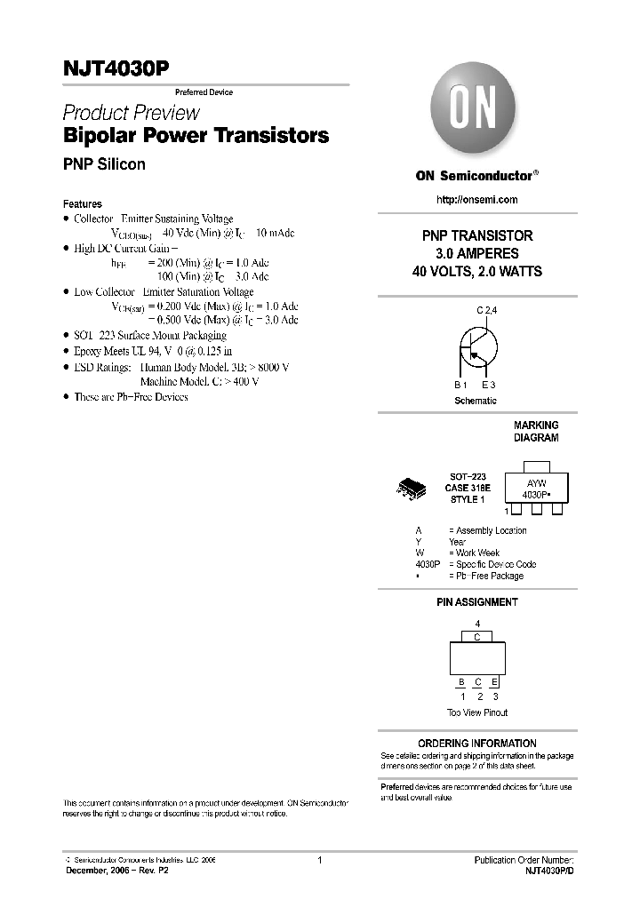 NJT4030PT3G_1108433.PDF Datasheet