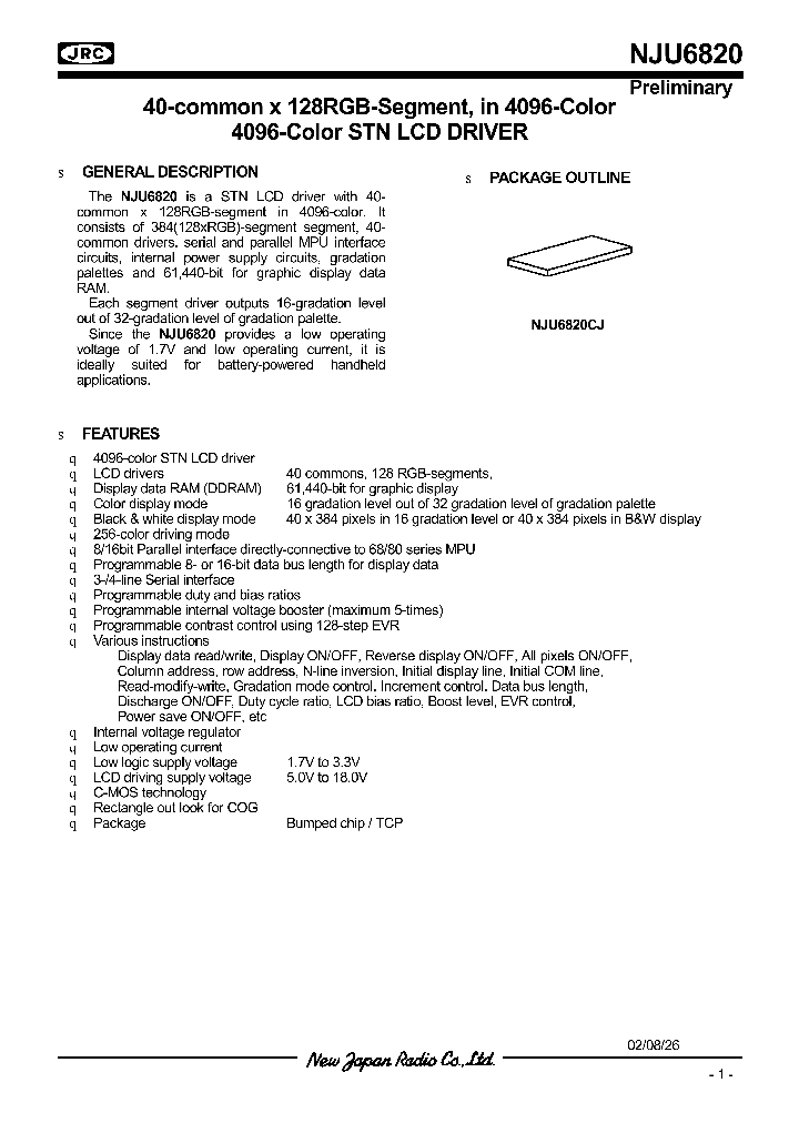 NJU6820CJ_1289157.PDF Datasheet