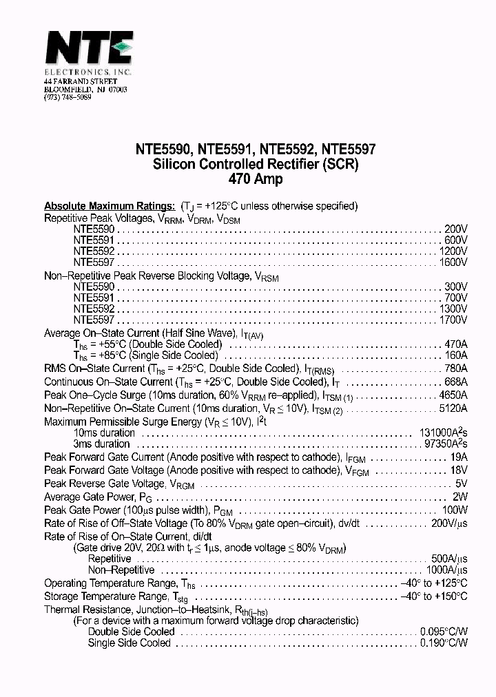 NTE5597_1291007.PDF Datasheet