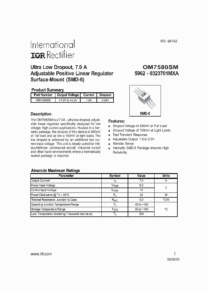 OM7580SM_1088266.PDF Datasheet