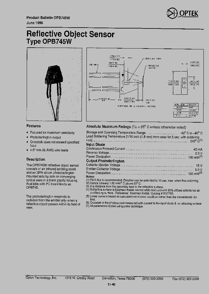 OPB745W_1292362.PDF Datasheet