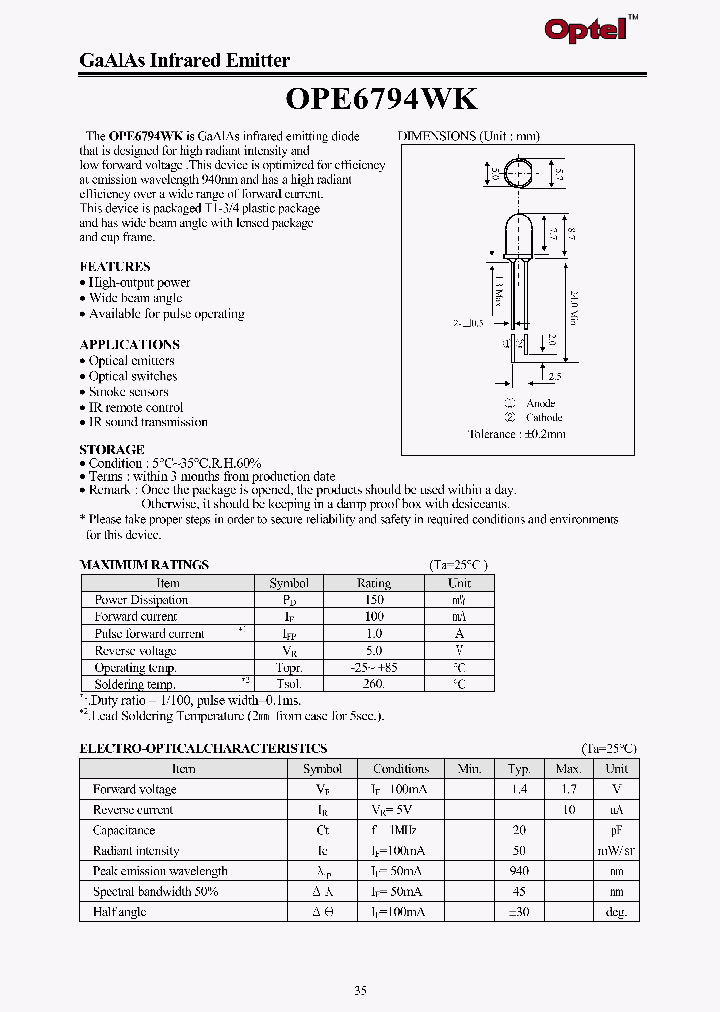 OPE6794WK_1292424.PDF Datasheet