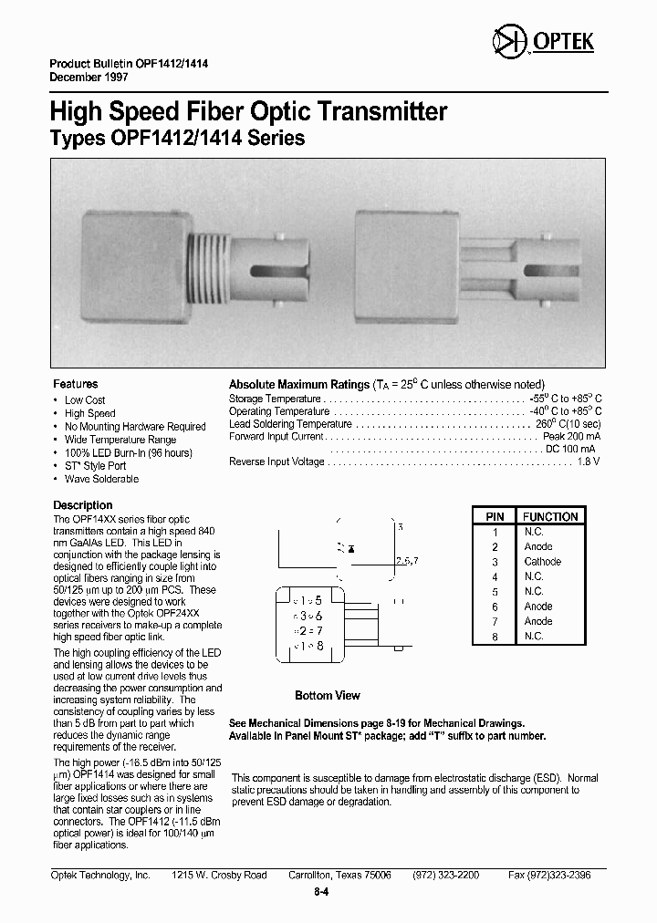 OPF1414_1292426.PDF Datasheet