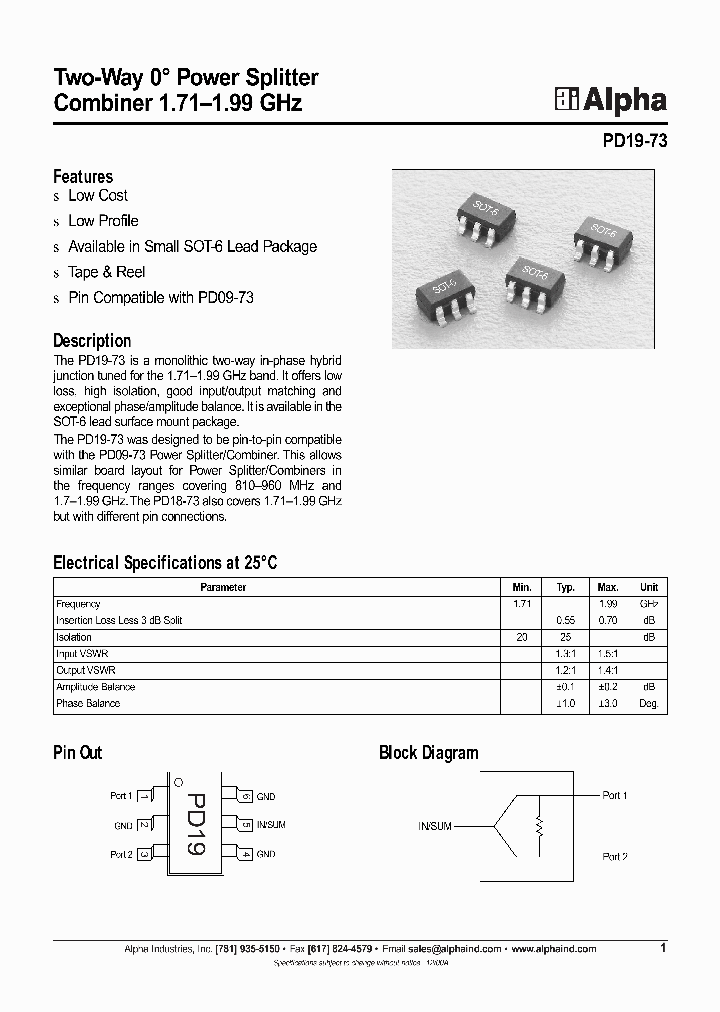 PD19-73_1294584.PDF Datasheet