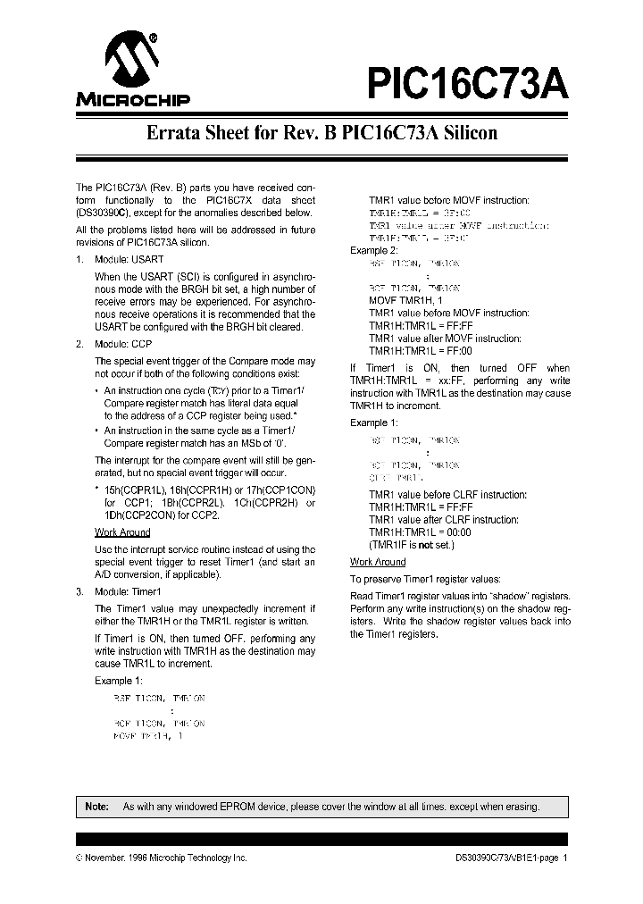 PIC16C73A_1296104.PDF Datasheet