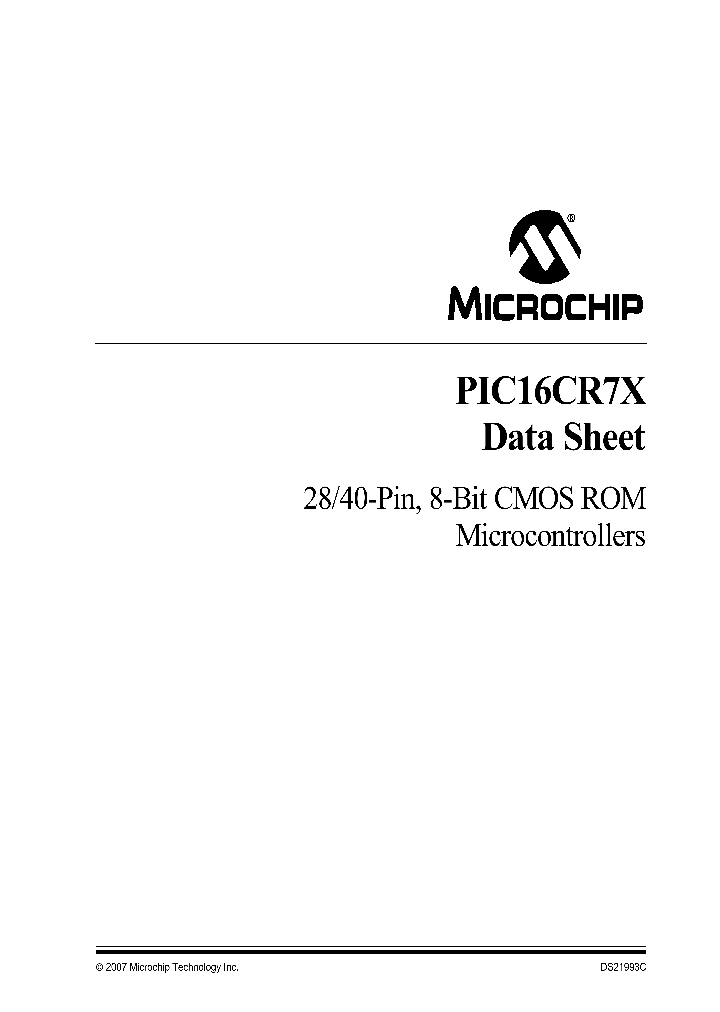 PIC16CR7X_1296114.PDF Datasheet