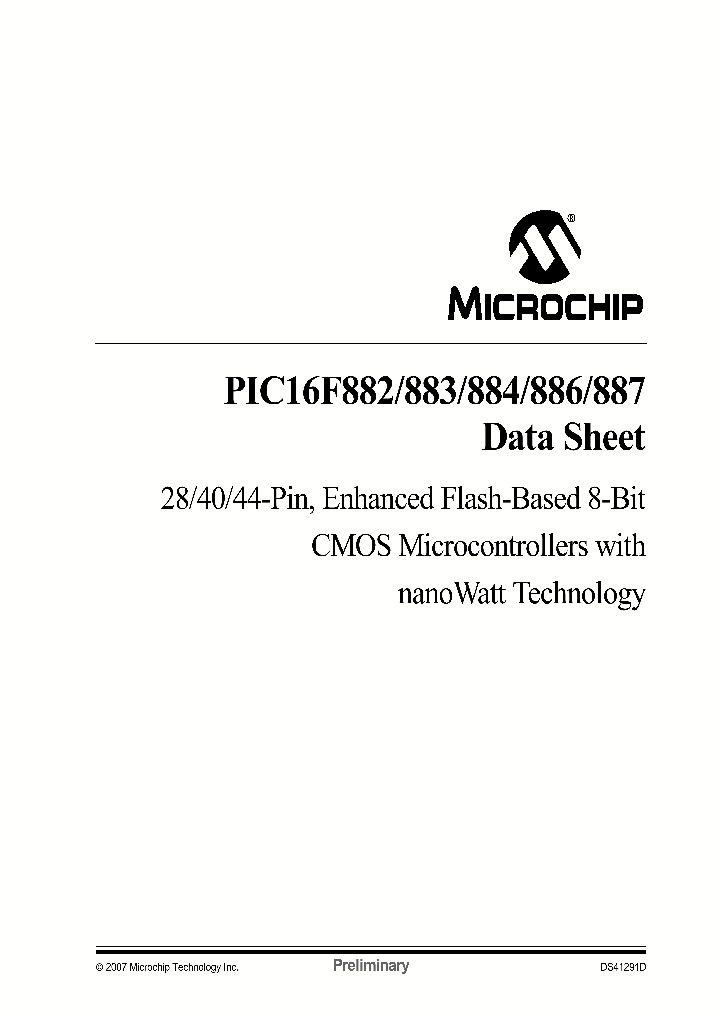 PIC16F887_1161025.PDF Datasheet