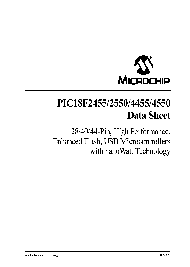 PIC18F4455_1296190.PDF Datasheet