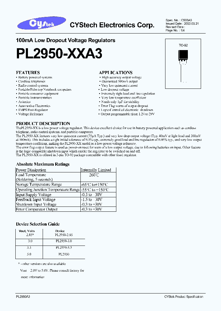 PL2950-XXA3_1296386.PDF Datasheet