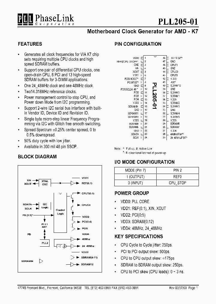 PLL205-01XM_1074808.PDF Datasheet