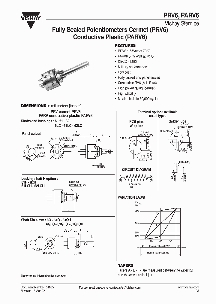 PRVS6WLHR_1297479.PDF Datasheet