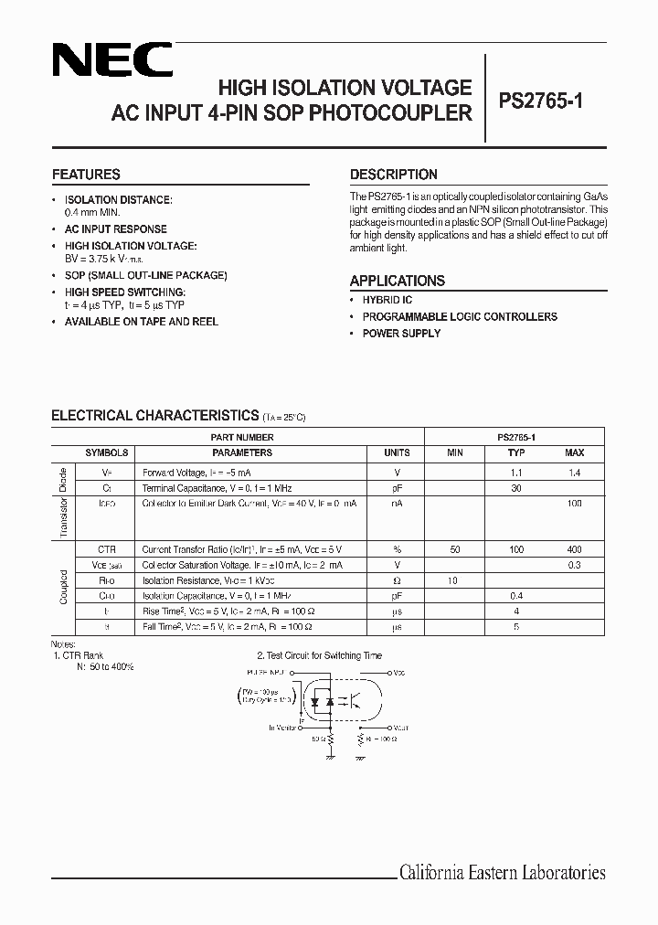 PS2765-1_1155026.PDF Datasheet