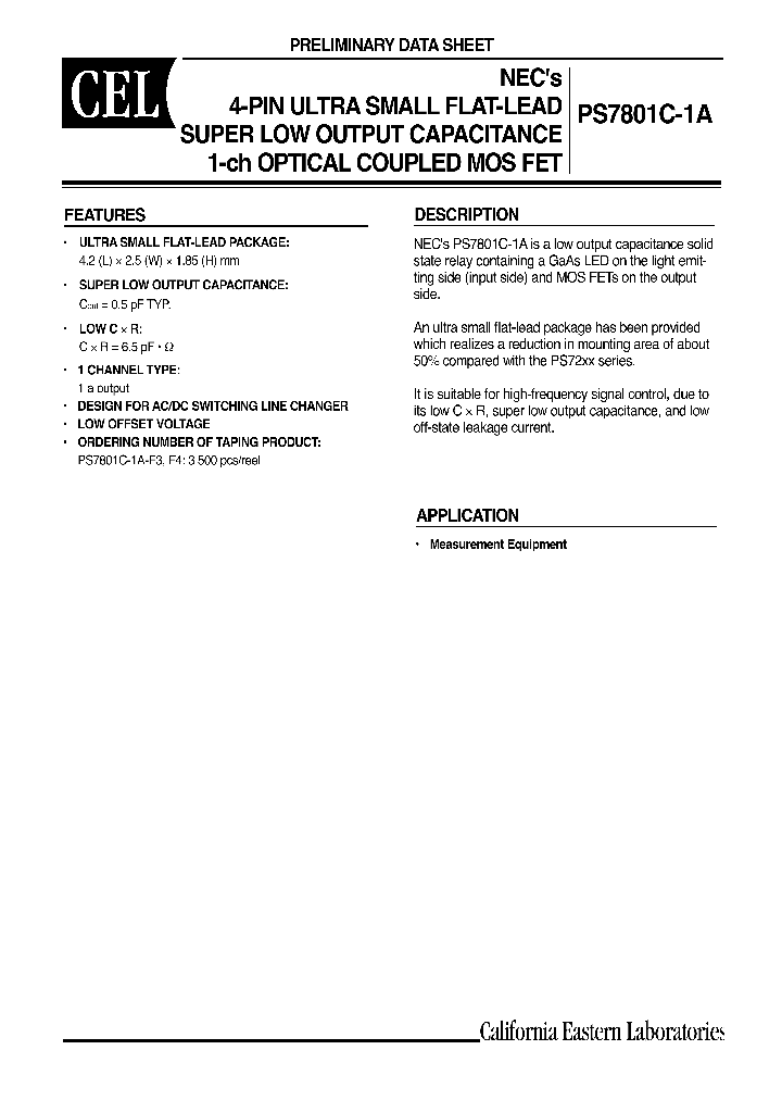 PS7801C-1A-F4_1297710.PDF Datasheet