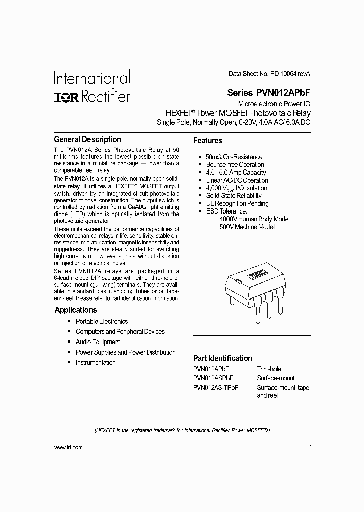 PVN012ASPBF_1298469.PDF Datasheet