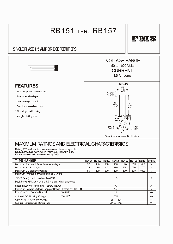 RB151_1031814.PDF Datasheet