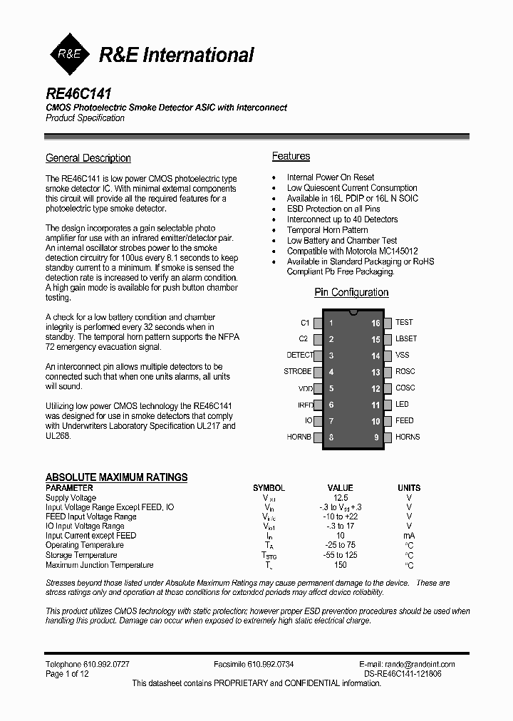 RE46C141_1107605.PDF Datasheet