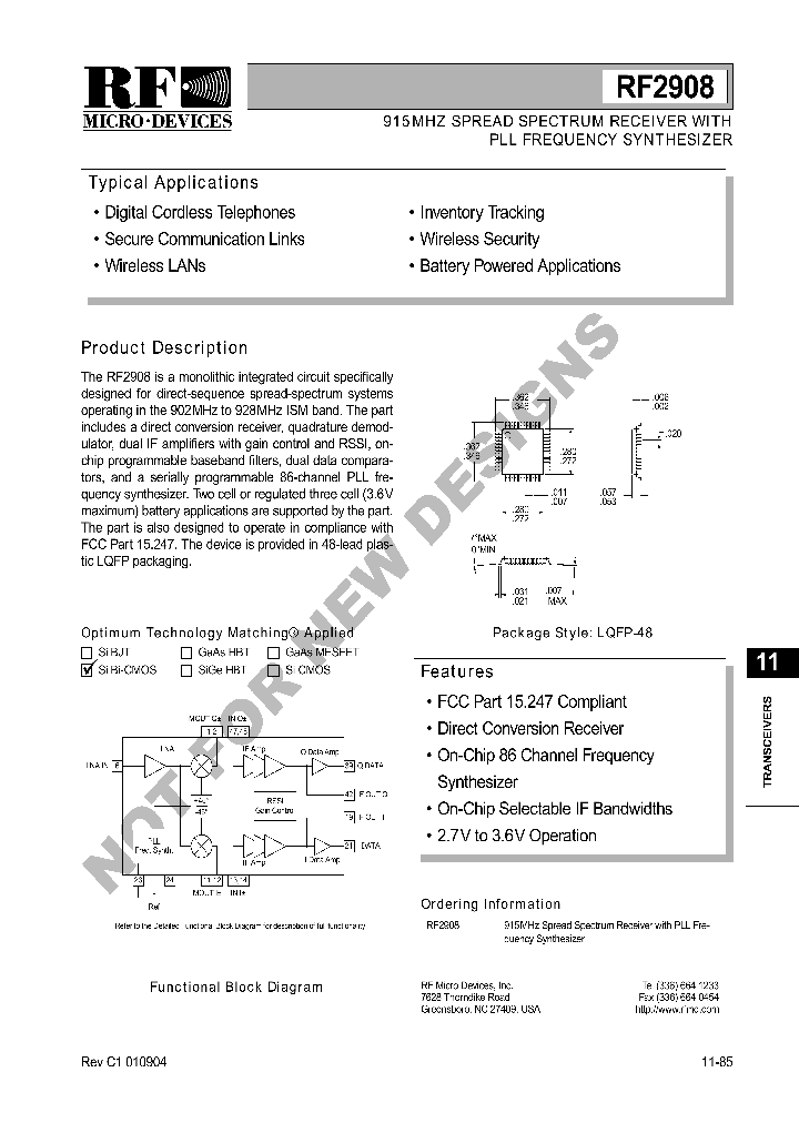 RF2908_1301414.PDF Datasheet