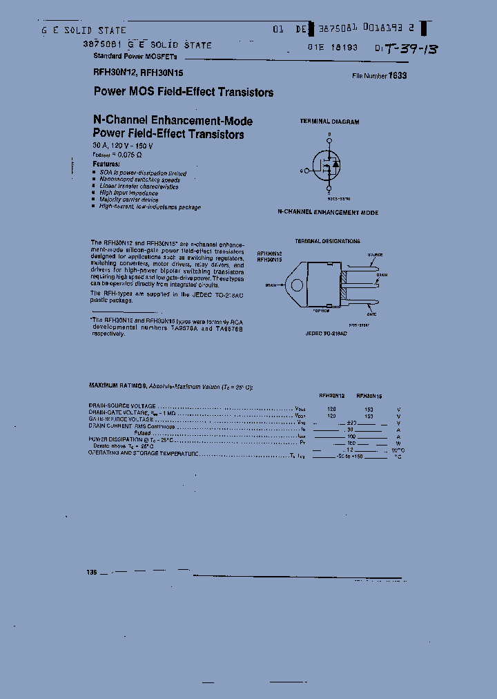 RFH30N15_1301556.PDF Datasheet