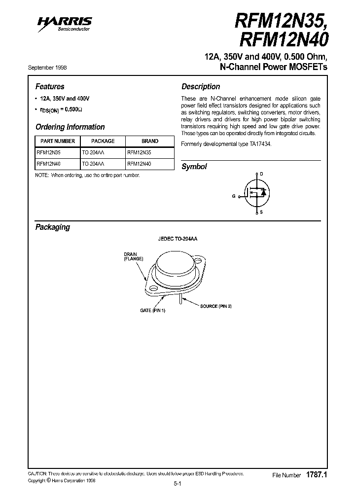 RFM12N40_1301576.PDF Datasheet