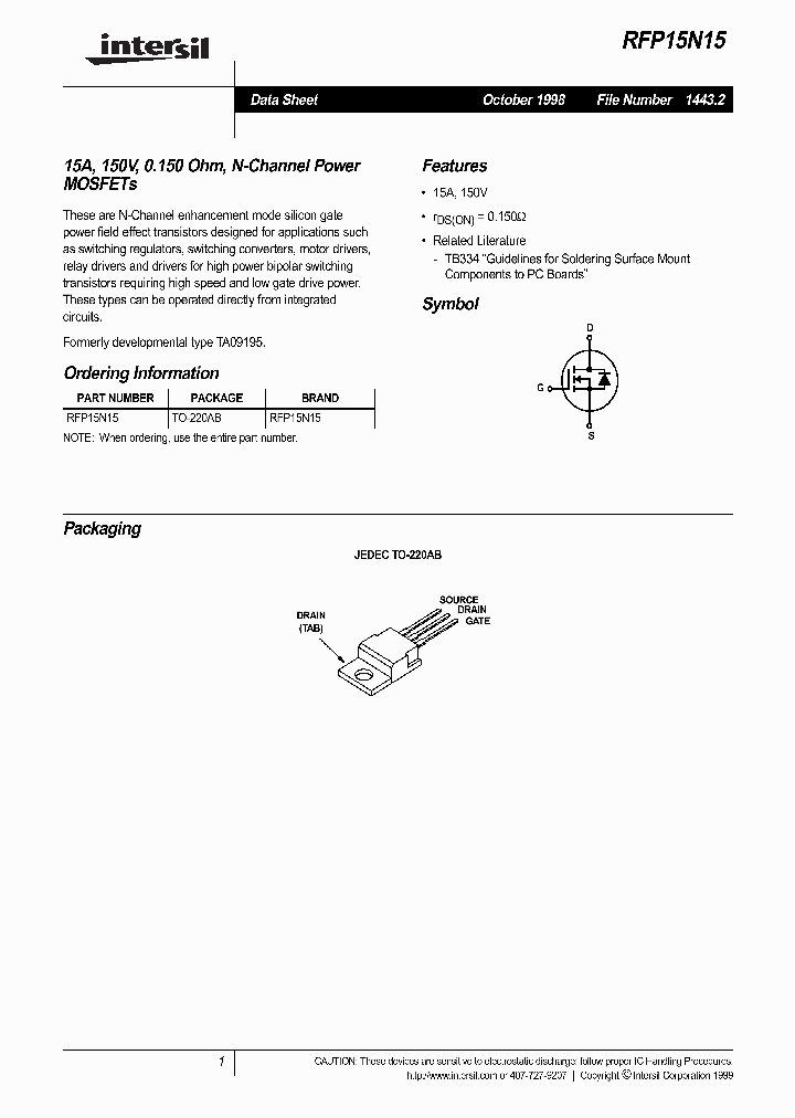 RFP15N15_1301598.PDF Datasheet