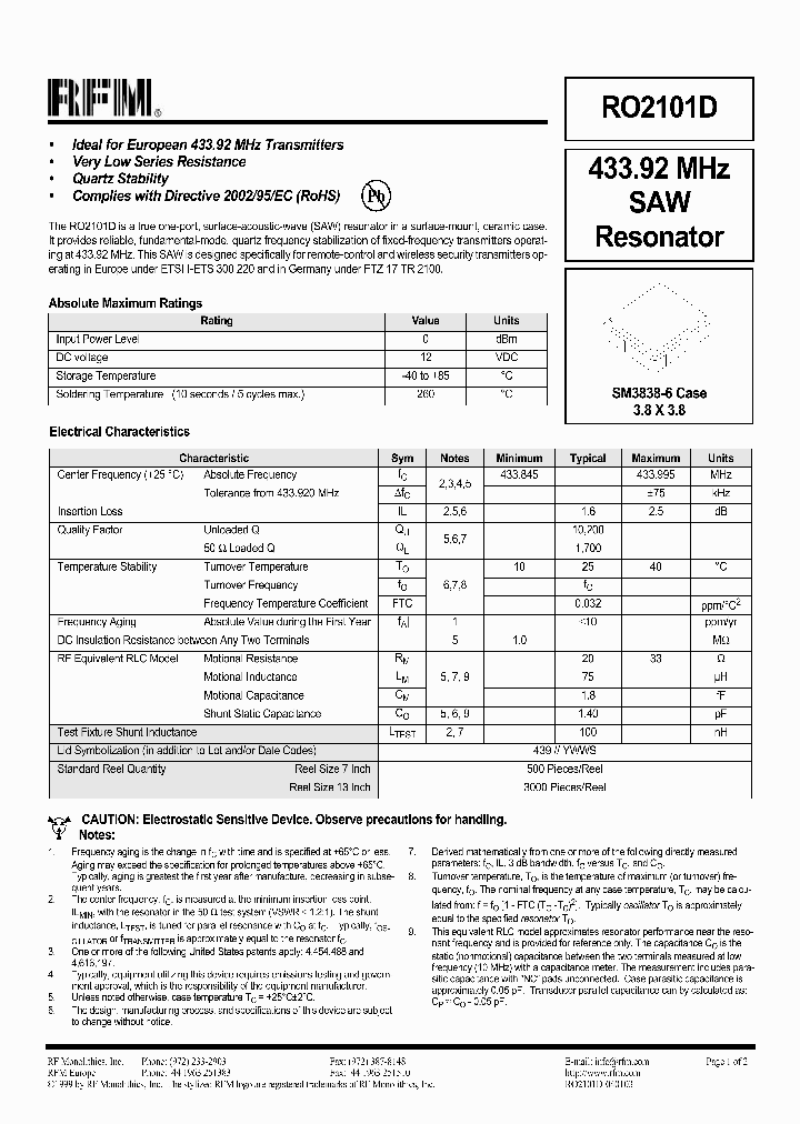 RO2101D_1302420.PDF Datasheet