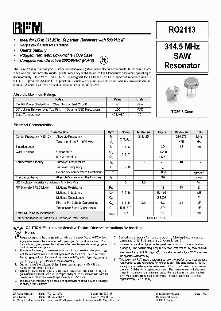 RO2113_1302438.PDF Datasheet